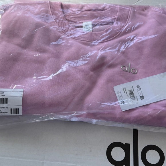 ALO Yoga Sweaters - NWT ALO Accolade Crew Neck Pullover Candy Pink